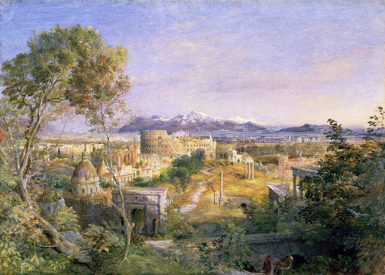 Pohled na starověký Řím, 1838 od Samuel Palmer