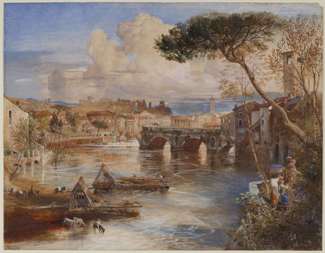 Zlomený most, Řím od Samuel Palmer