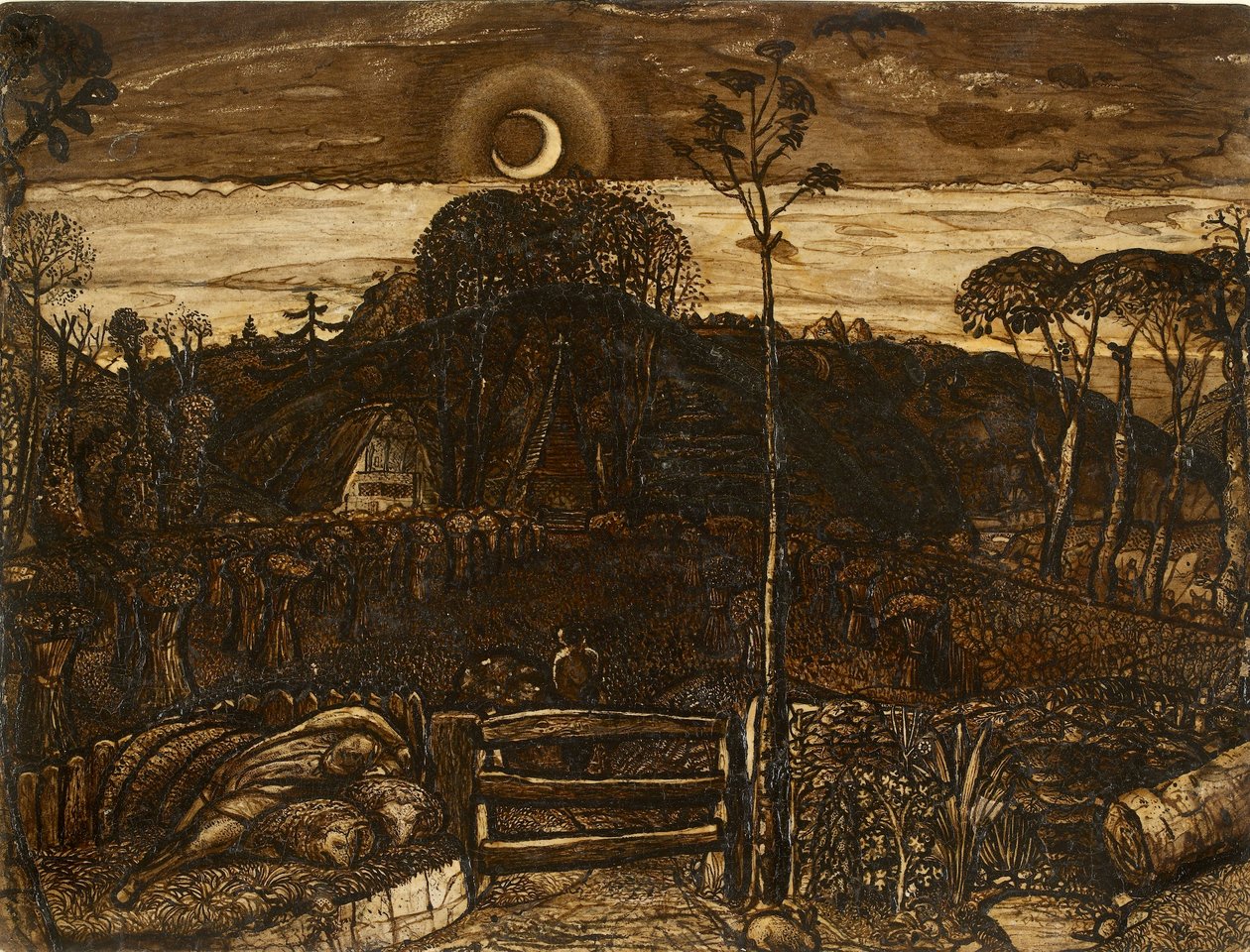 Pozdní soumrak, 1825 od Samuel Palmer
