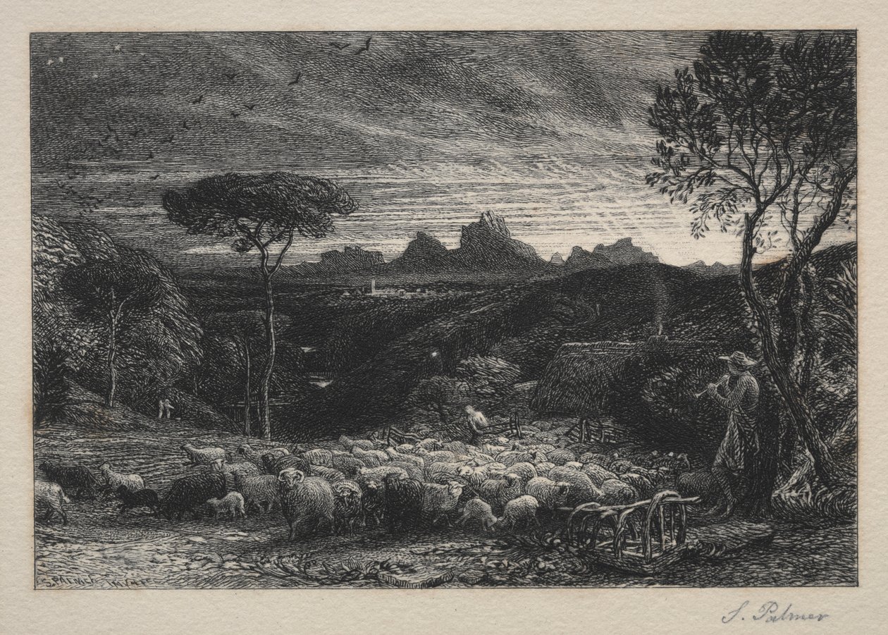 Otevření záhybu od Samuel Palmer