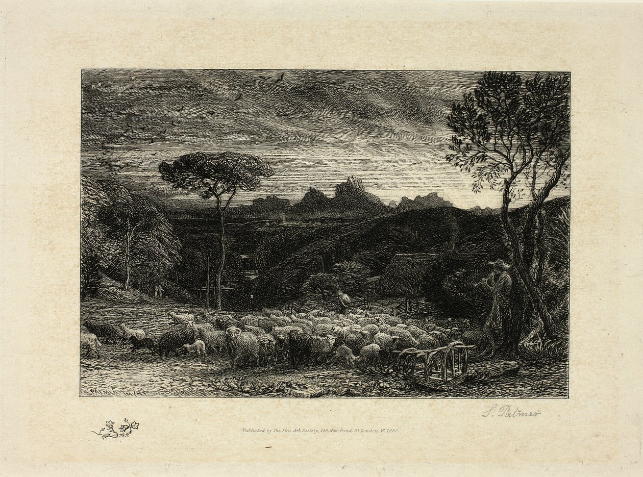 Otevření záhybu od Samuel Palmer