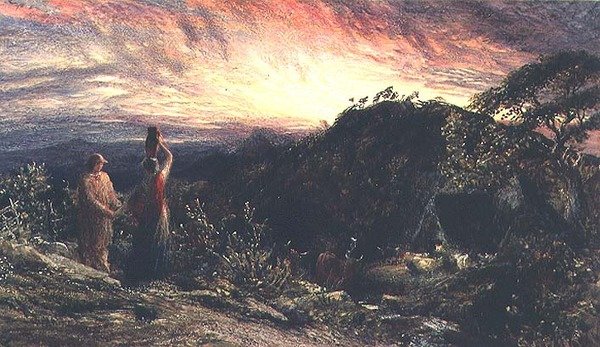 Úsvit života (akvarel a kvaš) od Samuel Palmer