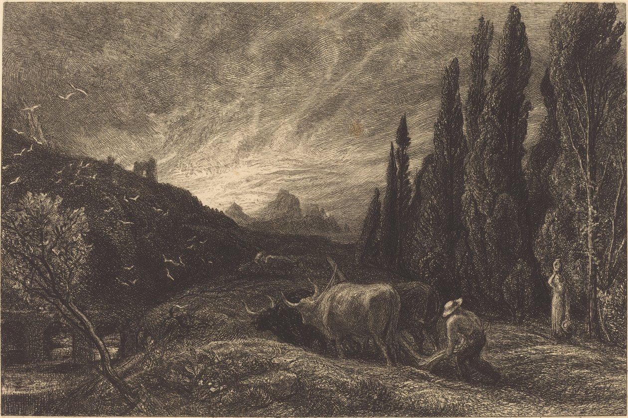 Raný oráč od Samuel Palmer