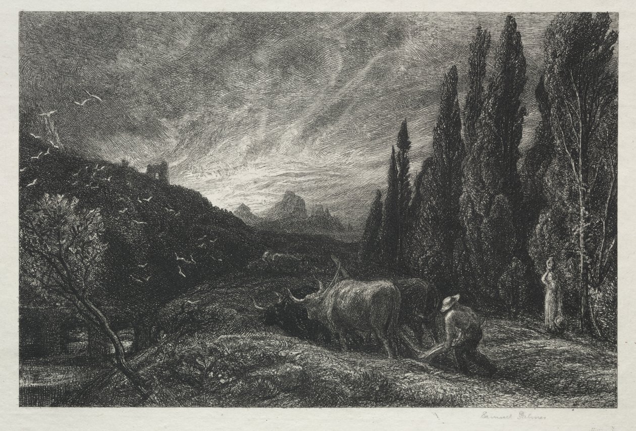 Raný oráč od Samuel Palmer