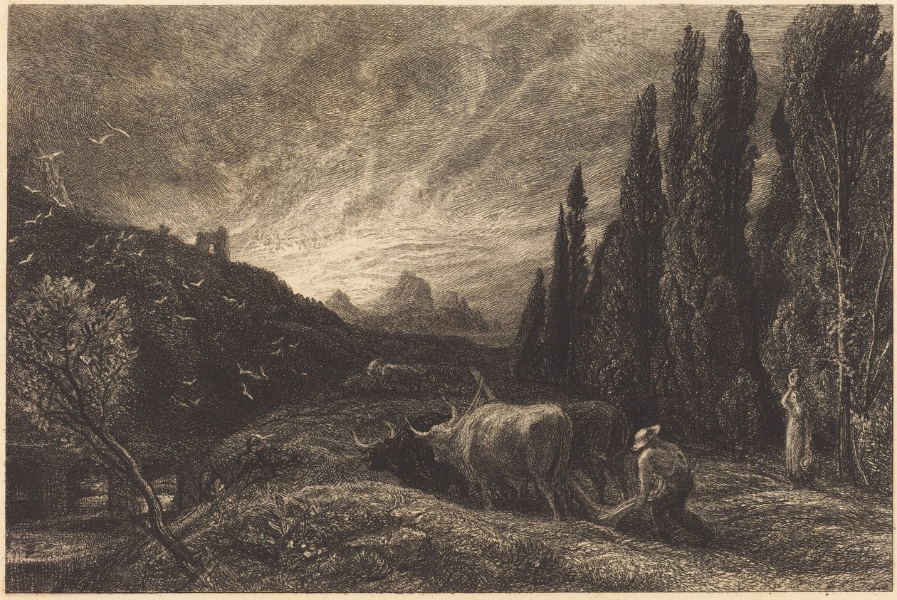 Časný oráč od Samuel Palmer