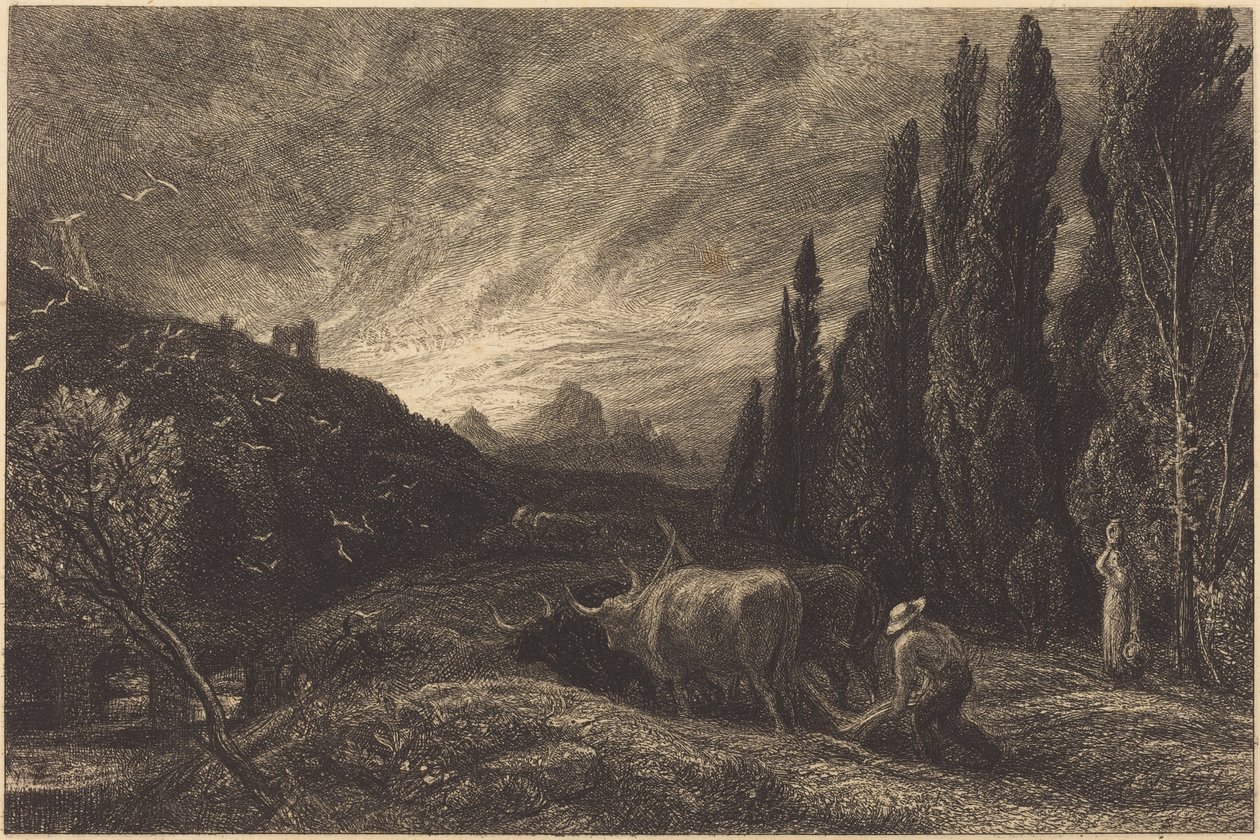 Ranní oráč od Samuel Palmer