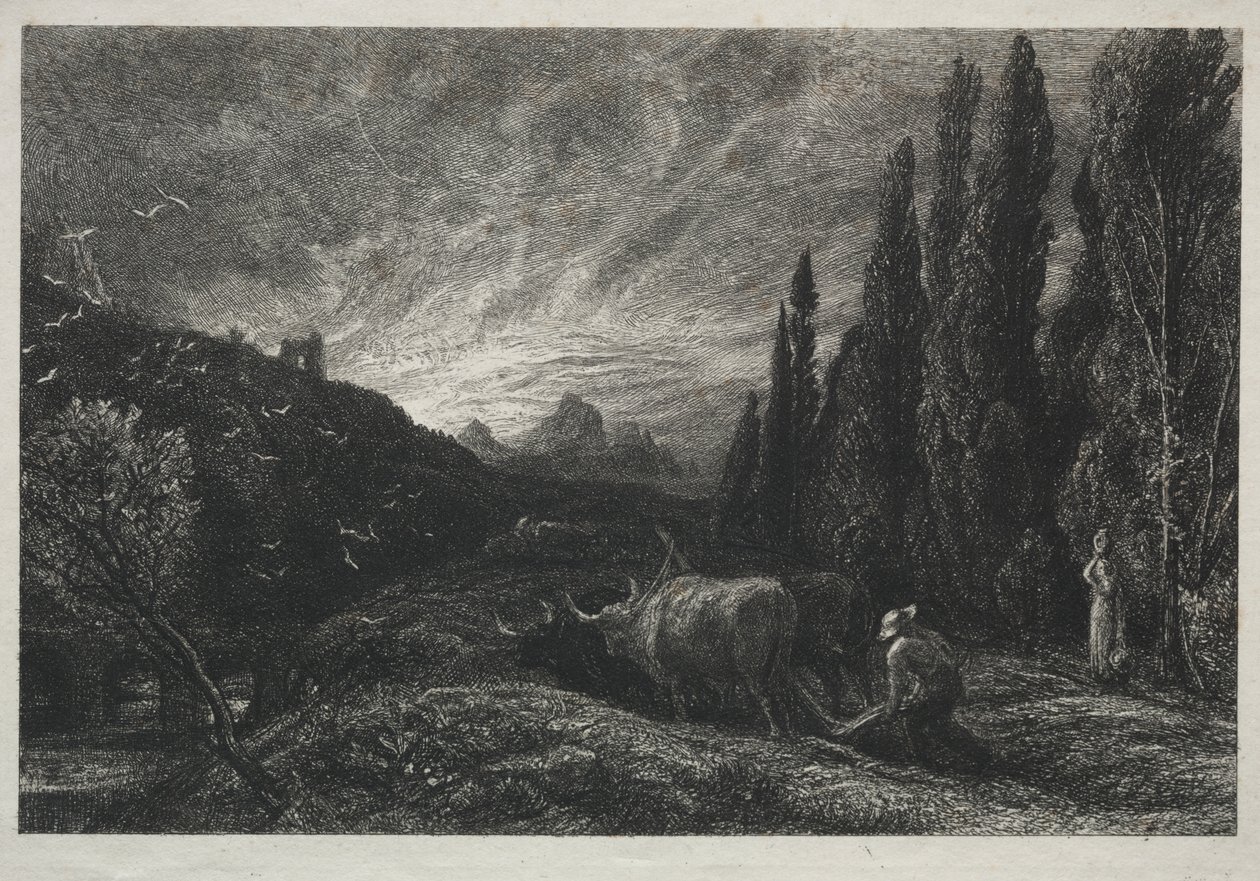 Raný oráč od Samuel Palmer