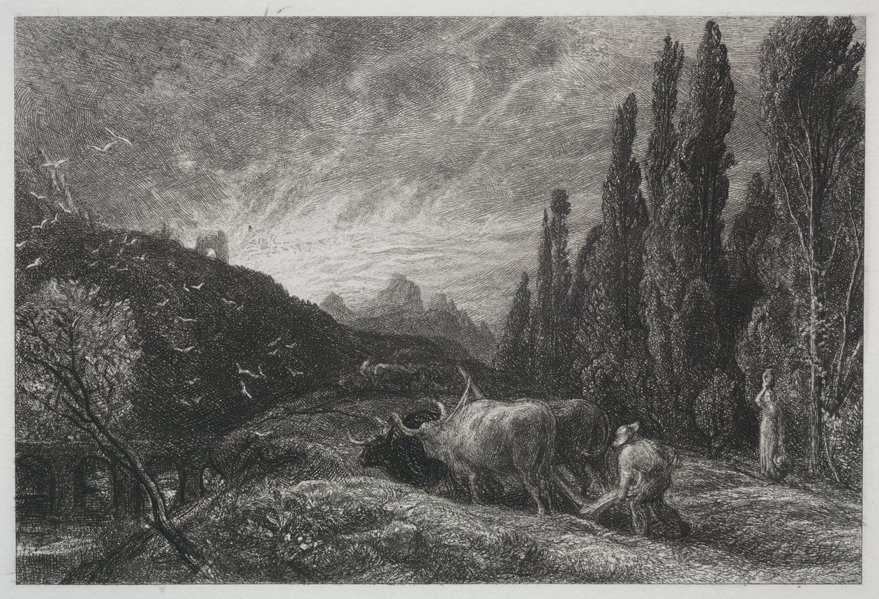 Raný oráč od Samuel Palmer