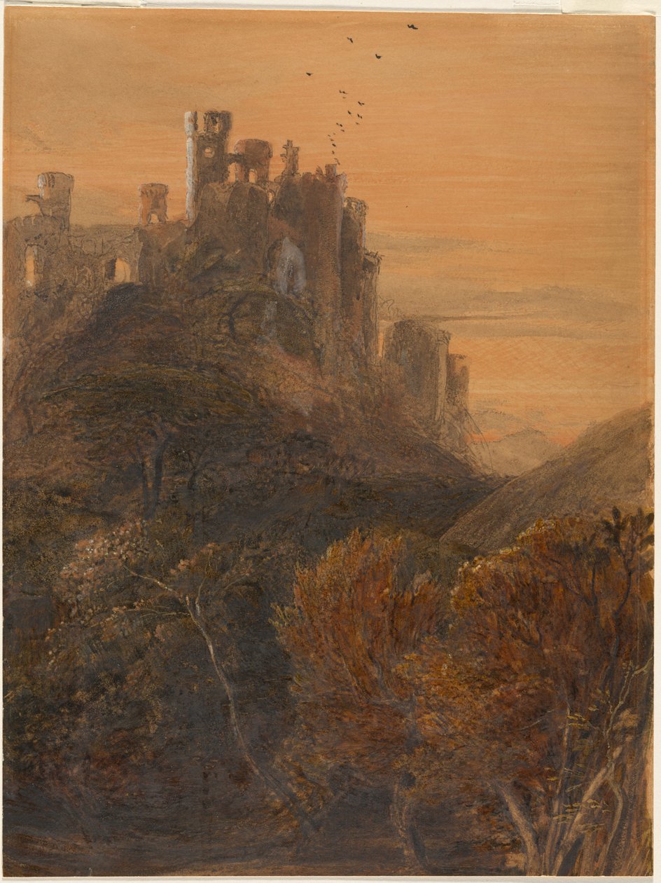 Začarovaný zámek za soumraku od Samuel Palmer