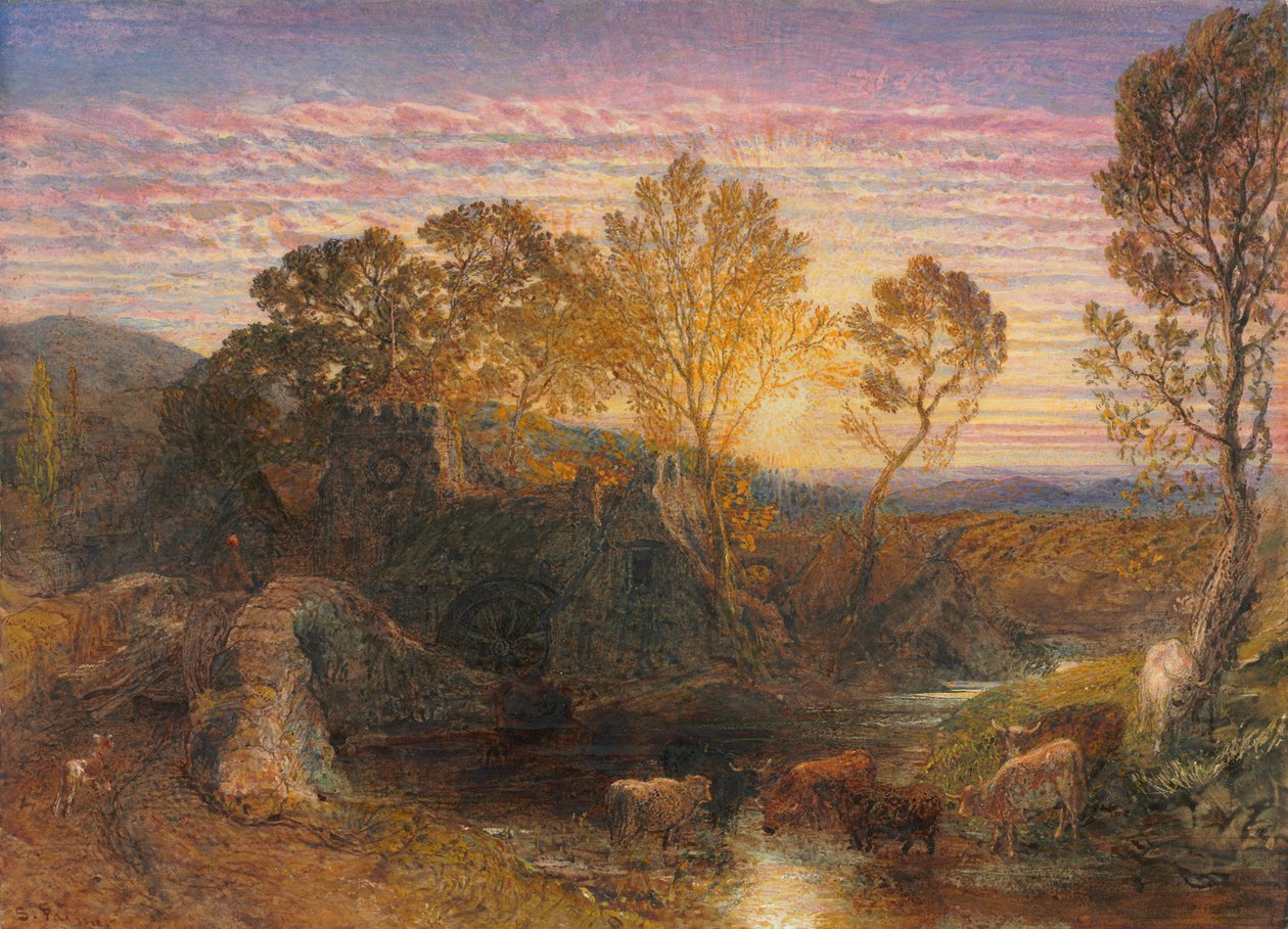 Zlatá hodina od Samuel Palmer