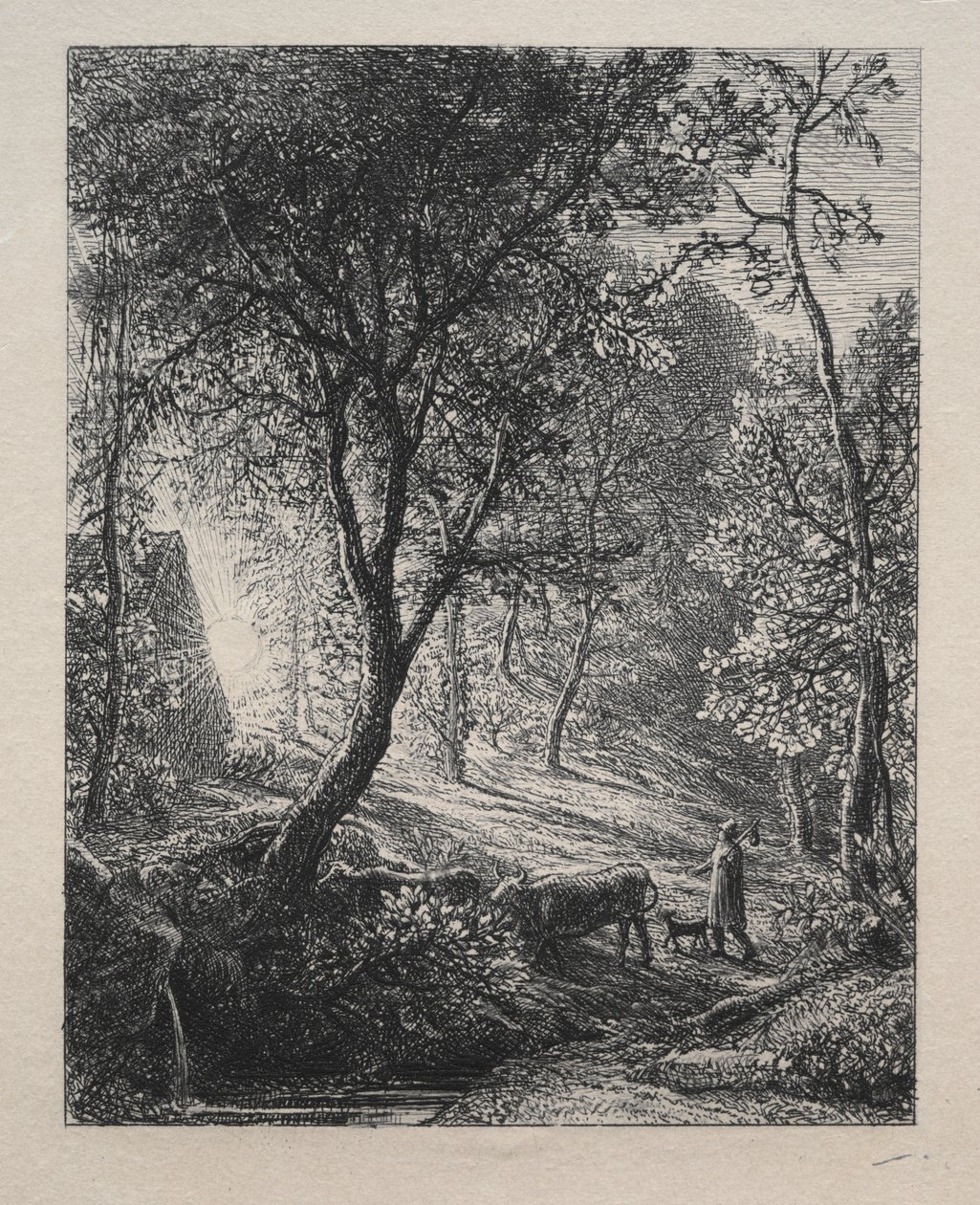 Chata pastevce od Samuel Palmer