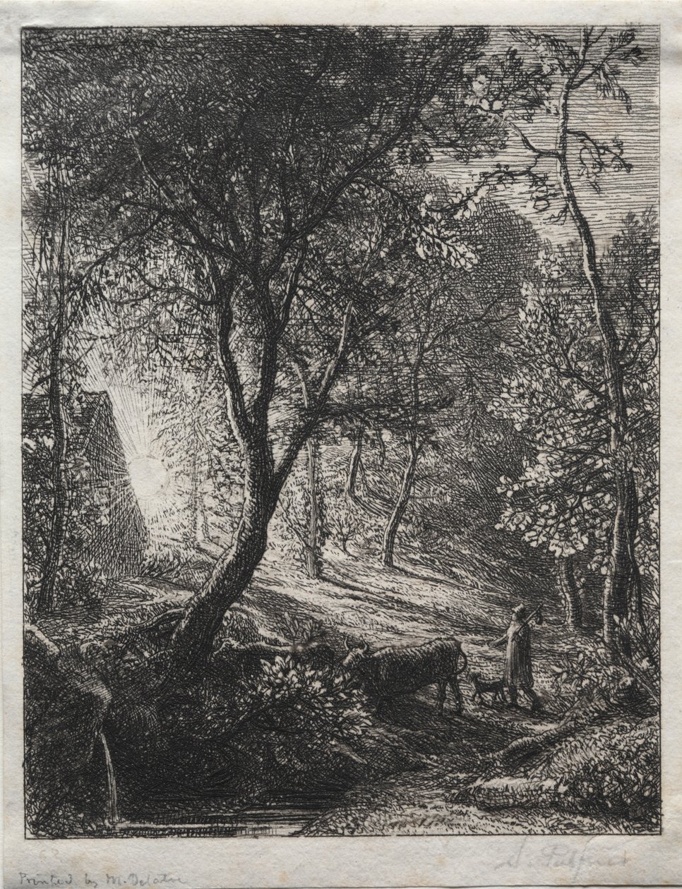 Chata pastevce od Samuel Palmer