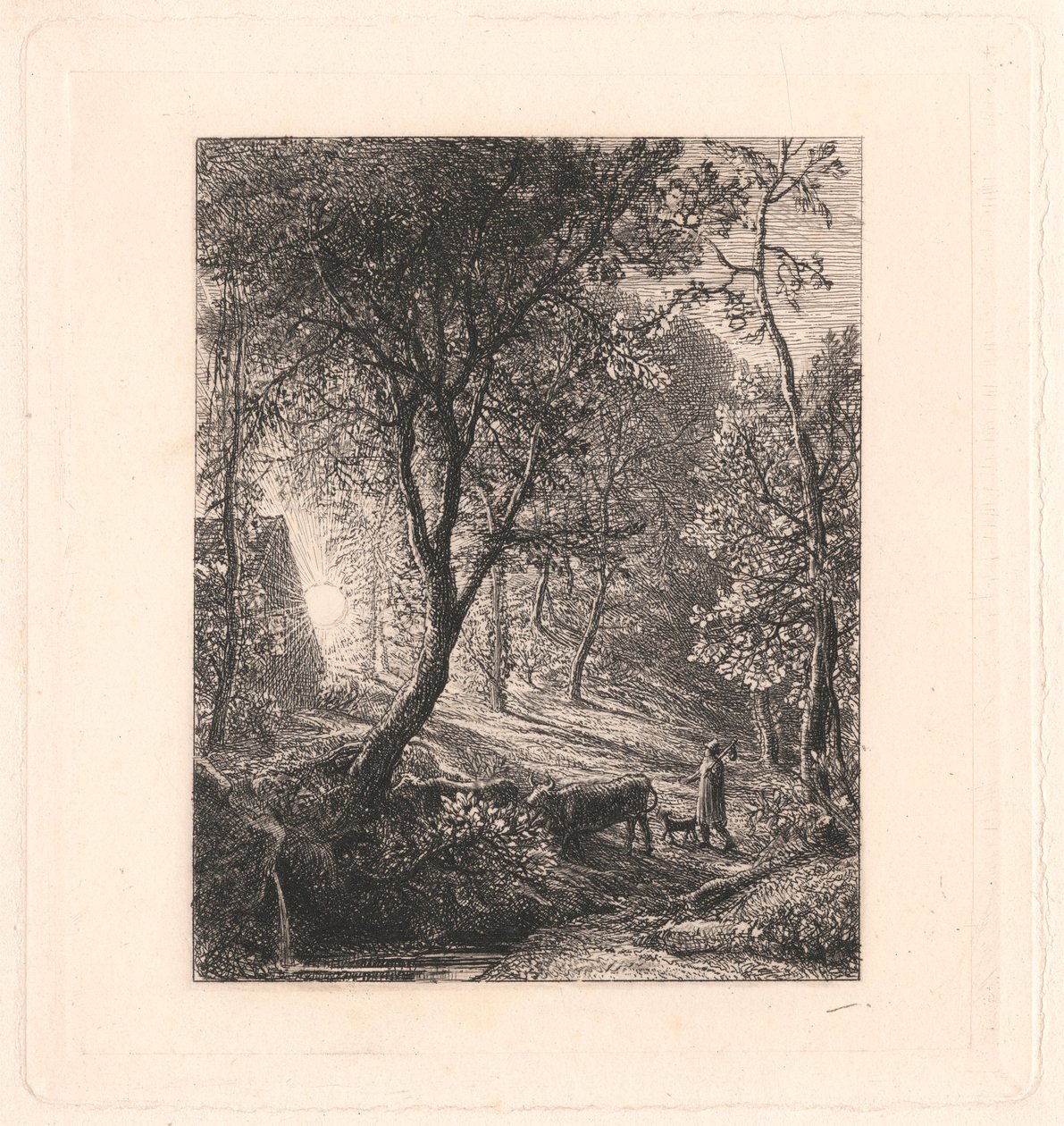 Chata pastevce od Samuel Palmer
