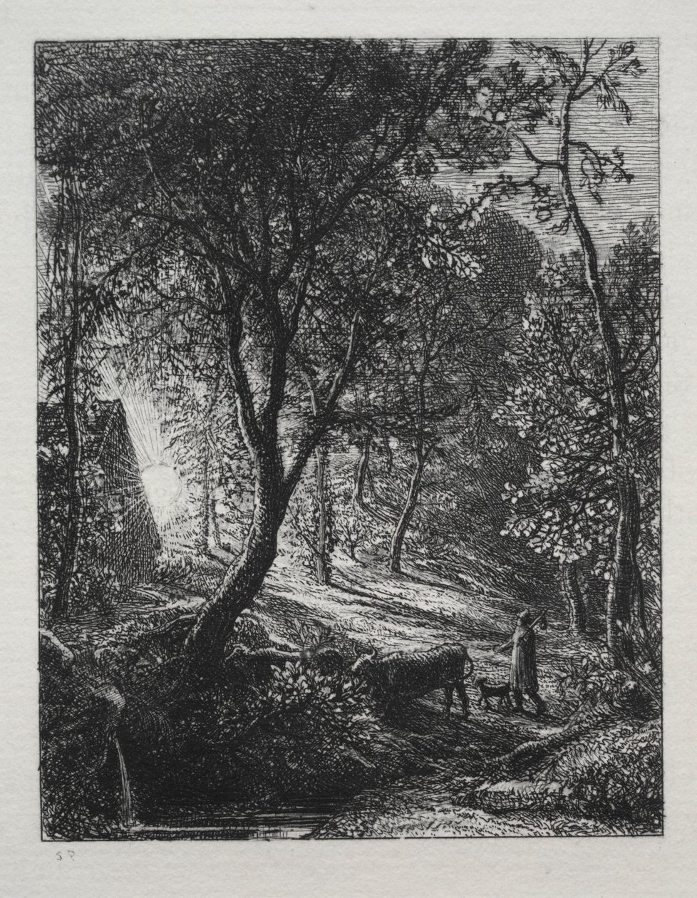 The Herdsmans Cottage, 1850. od Samuel Palmer