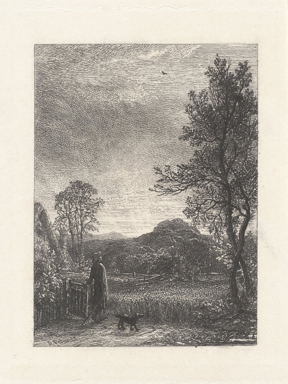 Skřivan polní od Samuel Palmer