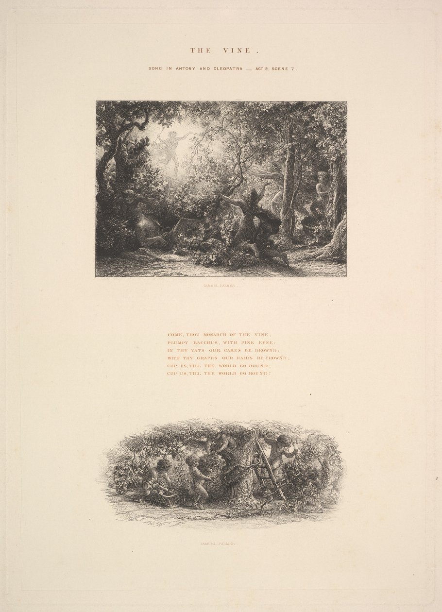 Vine, nebo Plumpy Bacchus, 1880. od Samuel Palmer