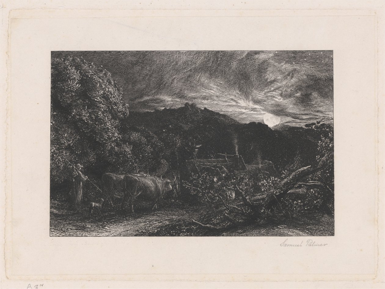 Unavený pluh od Samuel Palmer