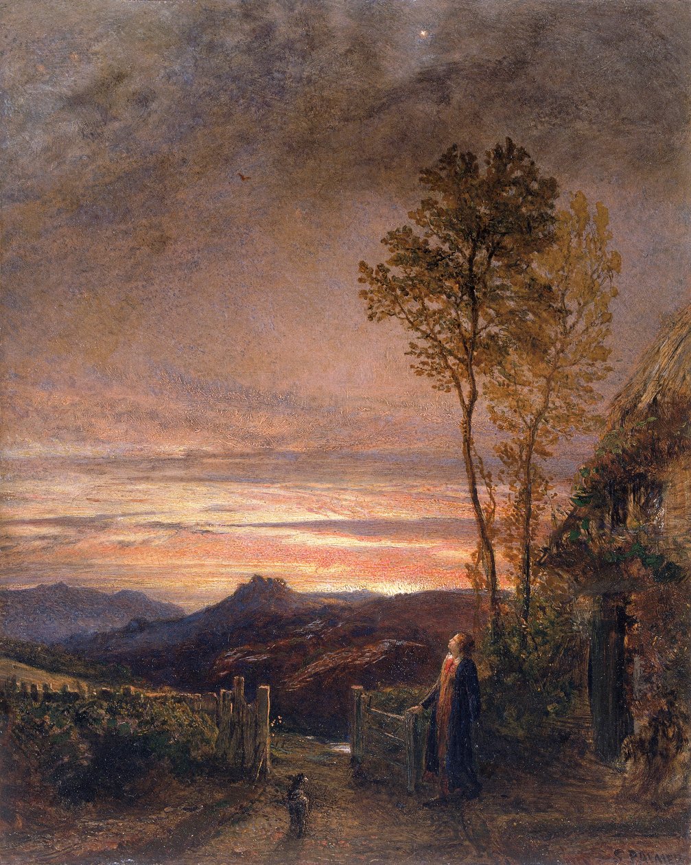 "Vzestup skřivana", 1839-1840 od Samuel Palmer