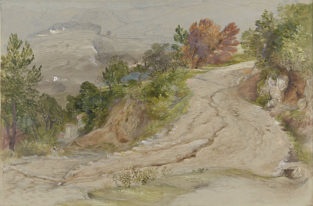 Silnice v italské horské krajině od Samuel Palmer