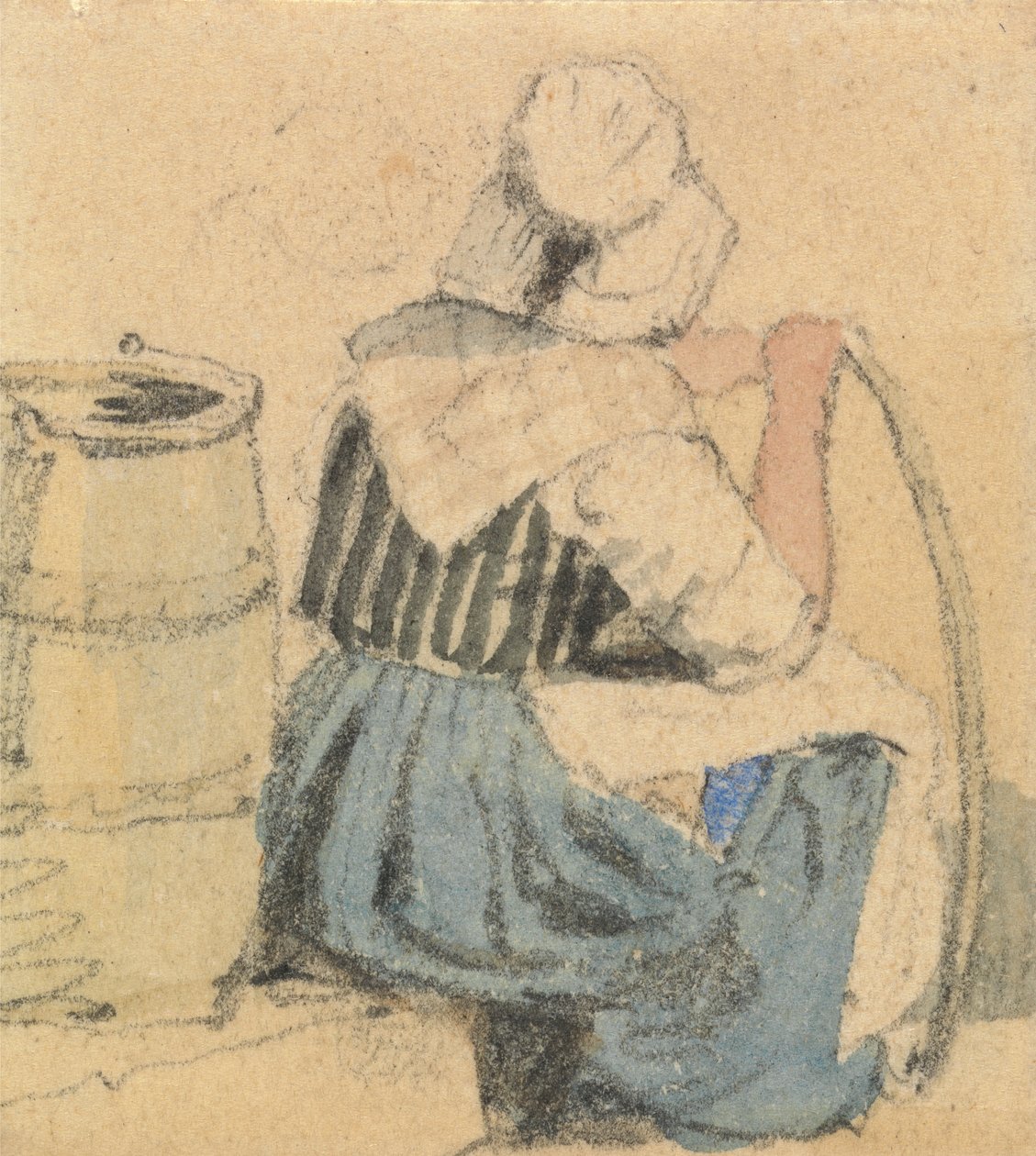 Sedící rolnice od Samuel Prout