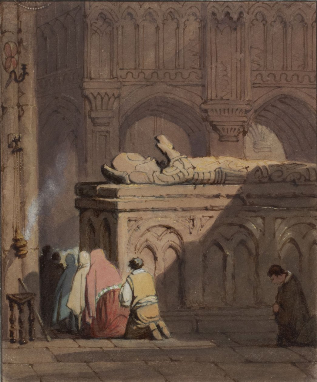 Interiér kostela od Samuel Prout