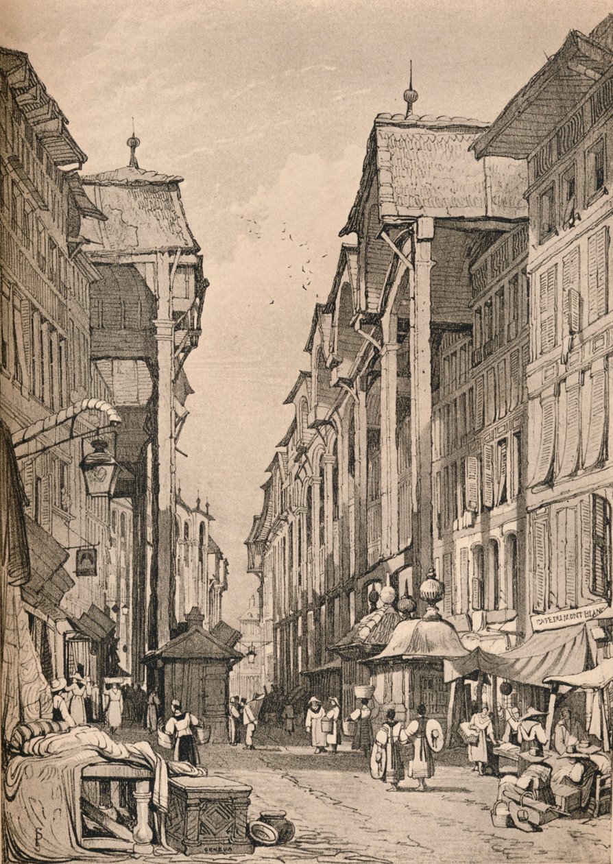 Ženeva, c1830 1915 od Samuel Prout