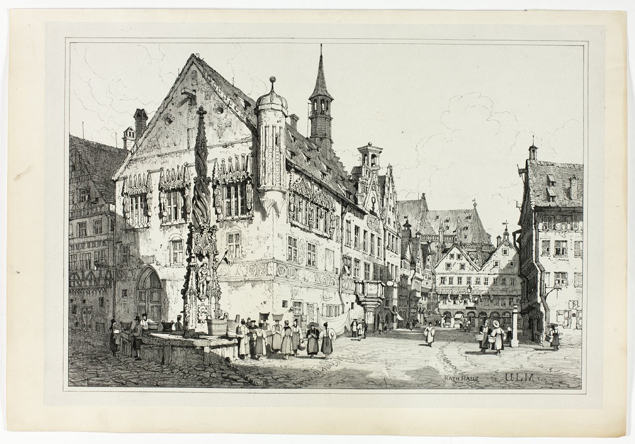 Rathův dům, Ulm od Samuel Prout