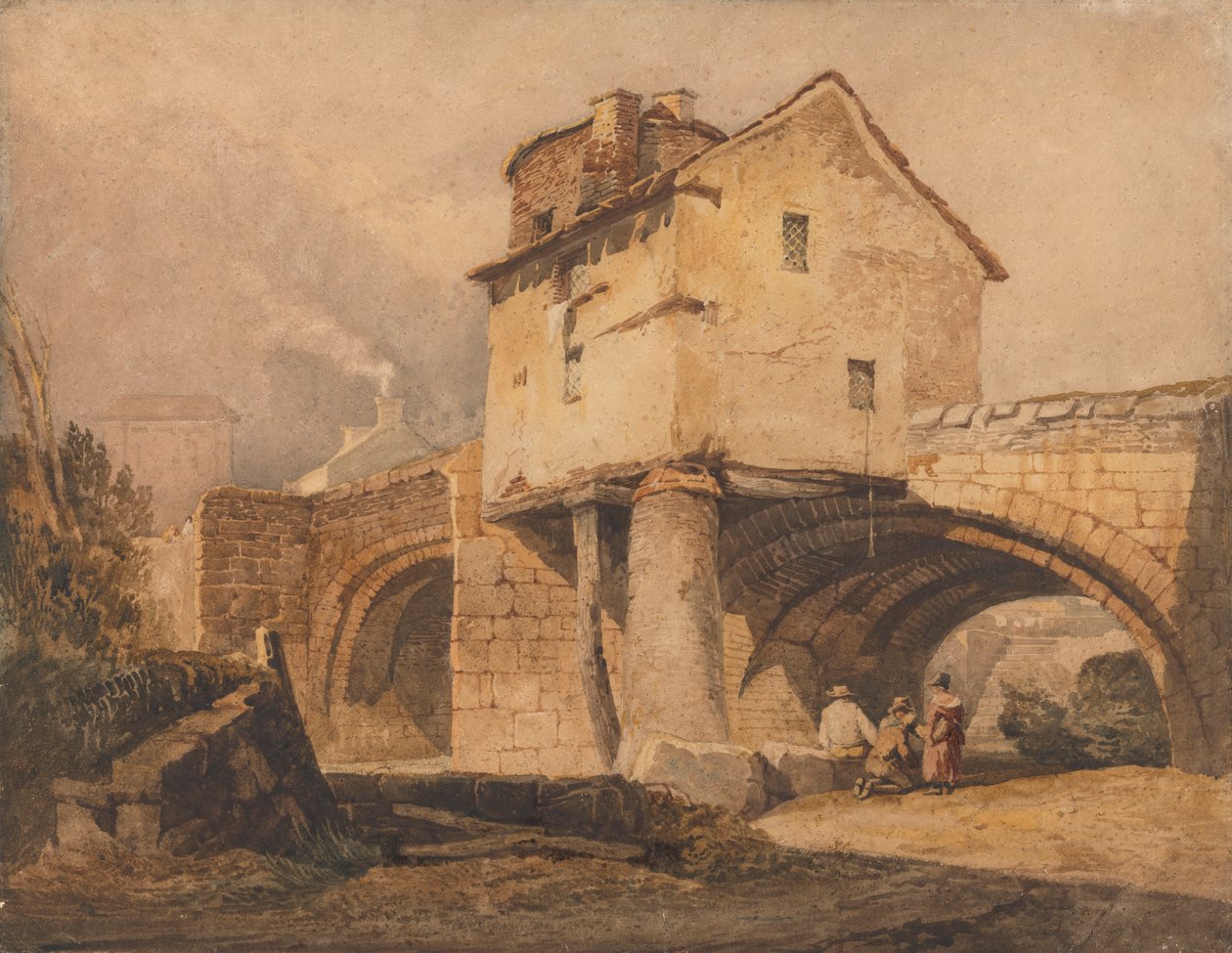 Monnow Bridge, Monmouthshire od Samuel Prout