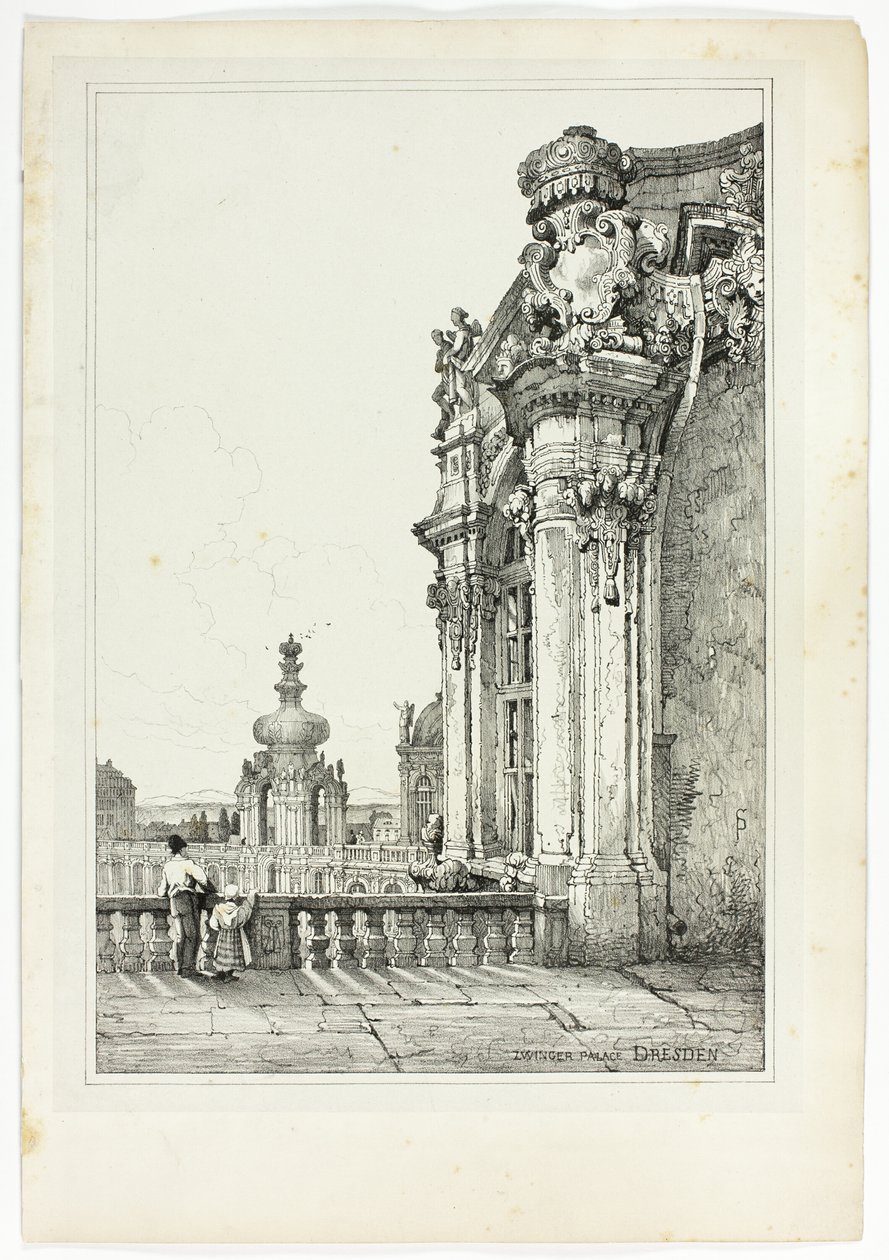 Palác Zwinger, Drážďany od Samuel Prout