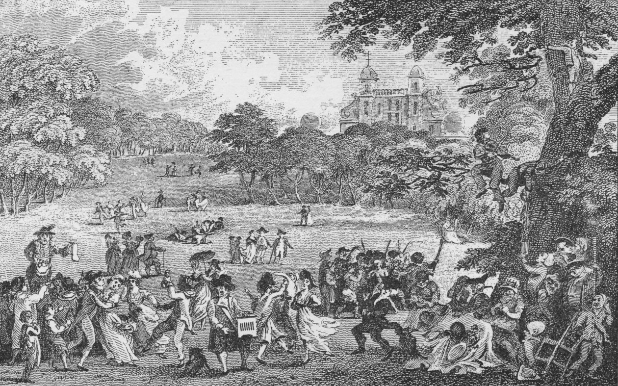 V Greenwich Park na Svatodušní pondělí, c1802, 1912. od Samuel Rawle