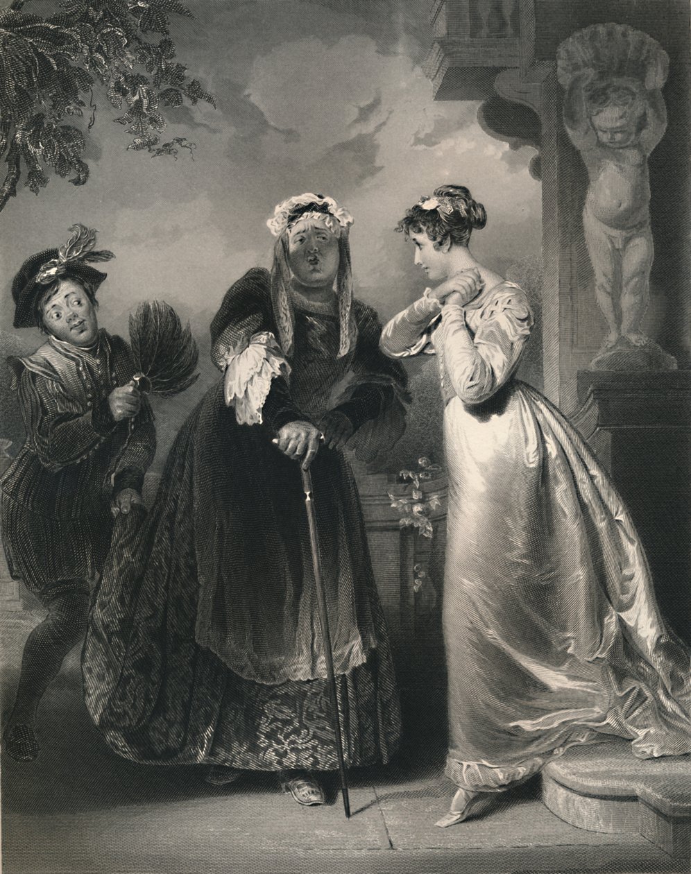Julie a sestra Romeo a Julie, c1870 od Samuel Sangster