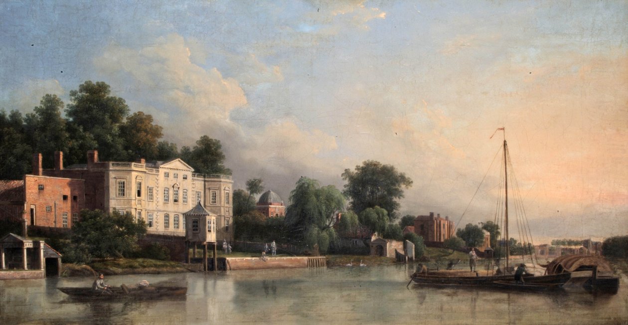 Pohled na Popes Villa, Twickenham, Middlesex, c.1760 od Samuel Scott
