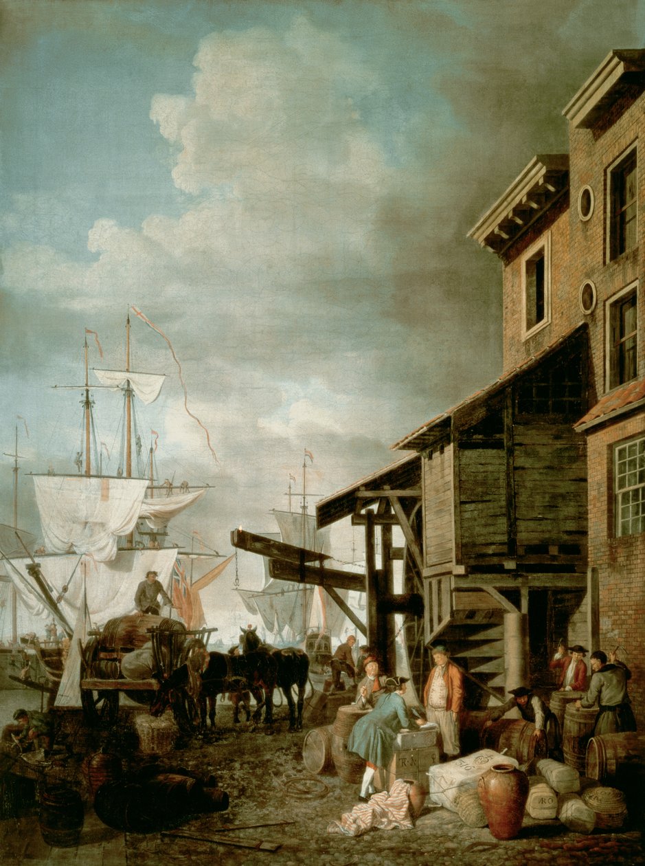 Custom House Quay od Samuel Scott
