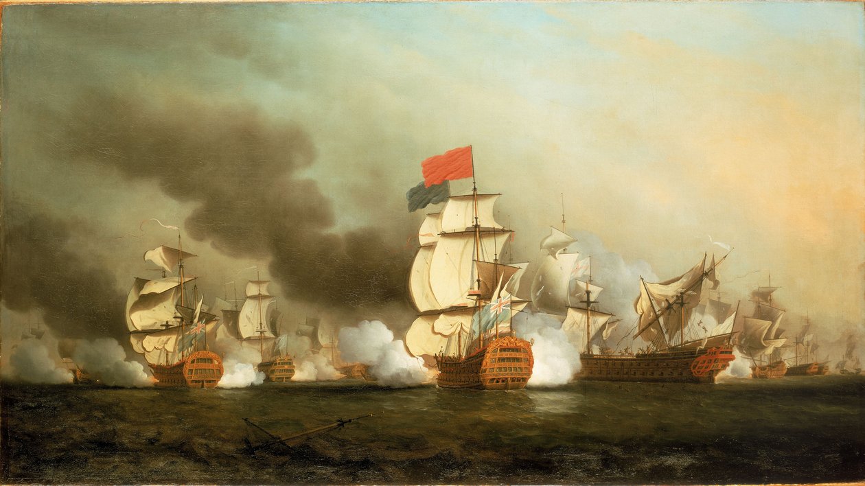 Vítězství lorda Ansona u mysu Finisterre, 3. května 1747 od Samuel Scott