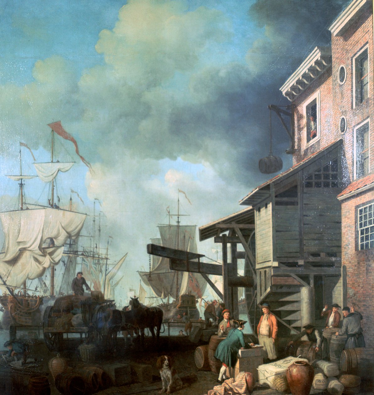 Obraz Old Custom House Quay, 18. století od Samuel Scott