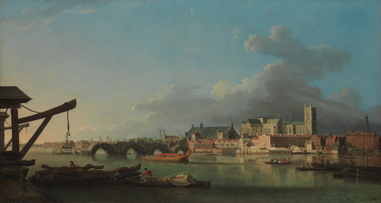 Budova Westminsterského mostu. od Samuel Scott
