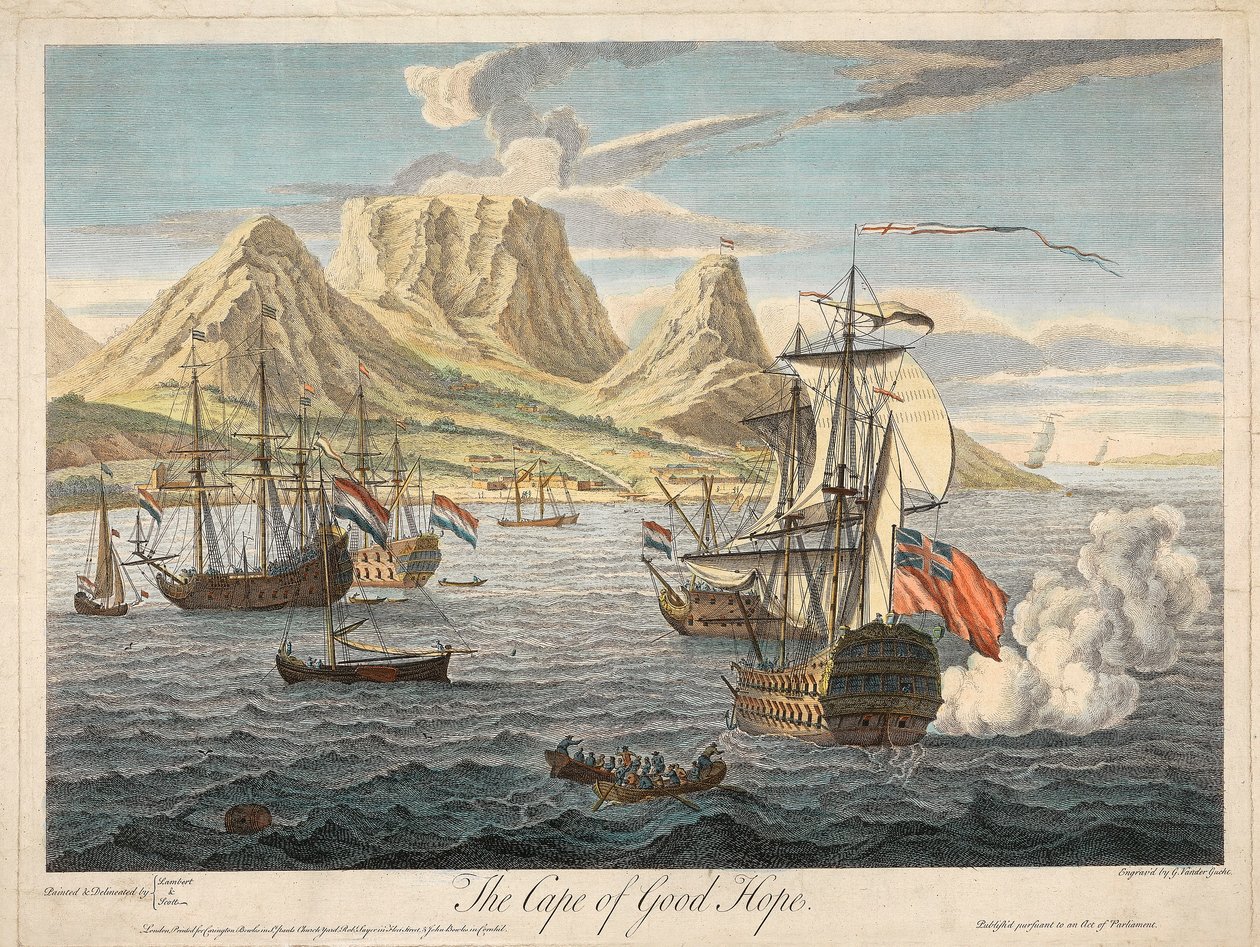 Mys Dobré naděje, hospoda. c1731. od Samuel Scott