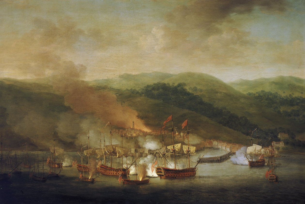 Válka o rakouské dědictví (1740-1748): bombardování Bastie (Francie), 6. listopadu 2012 od Samuel Scott