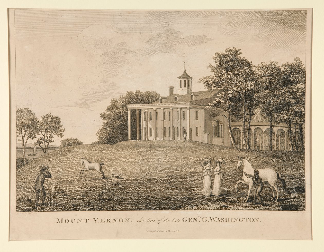 Mount Vernon, sídlo pozdního genl. Washington od Samuel Seymour
