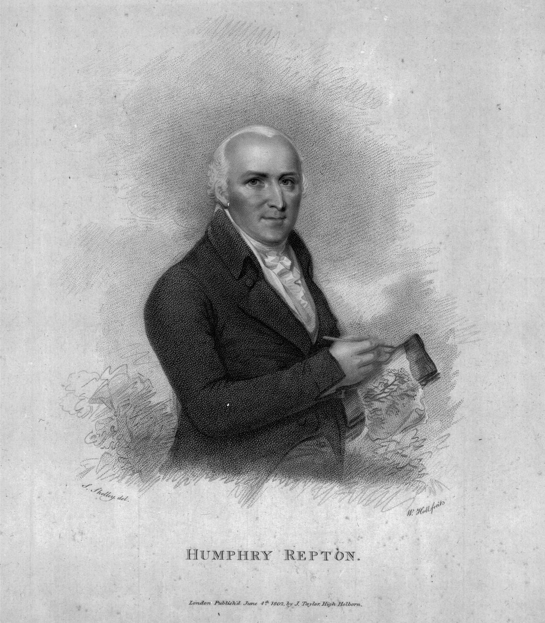 Humphry Repton, vyrytý William Holl Sr, 1802 od Samuel Shelley