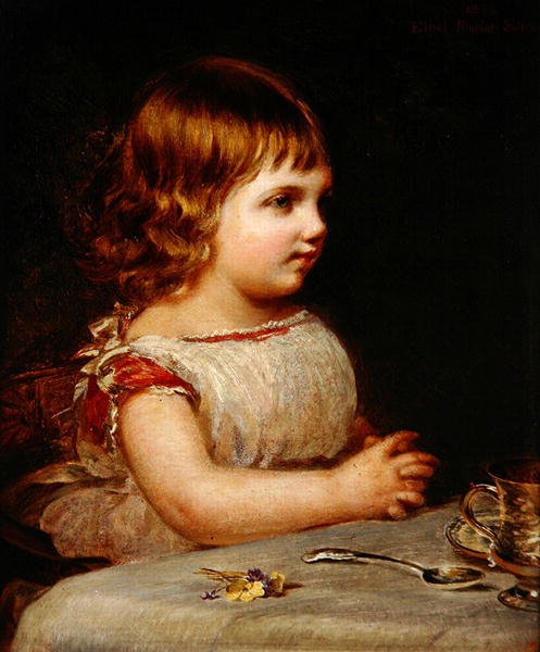 Portrét Ethel Marion Sidley, umělcovy dcery od Samuel Sidley