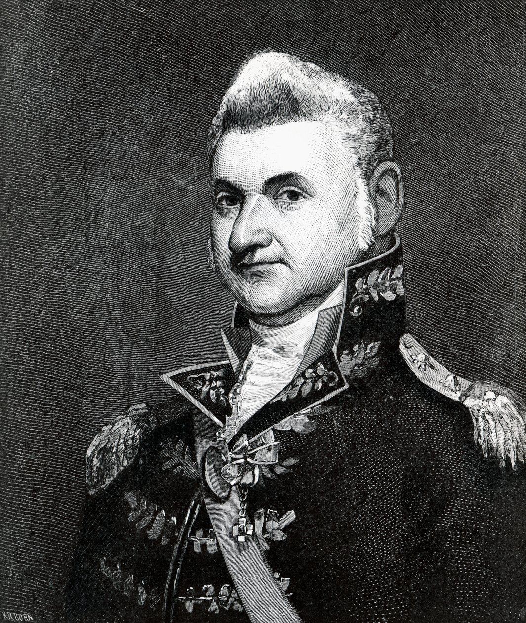 Portrét Henryho Dearborna (1751-1829) (rytina) od Samuel Smith Kilburn