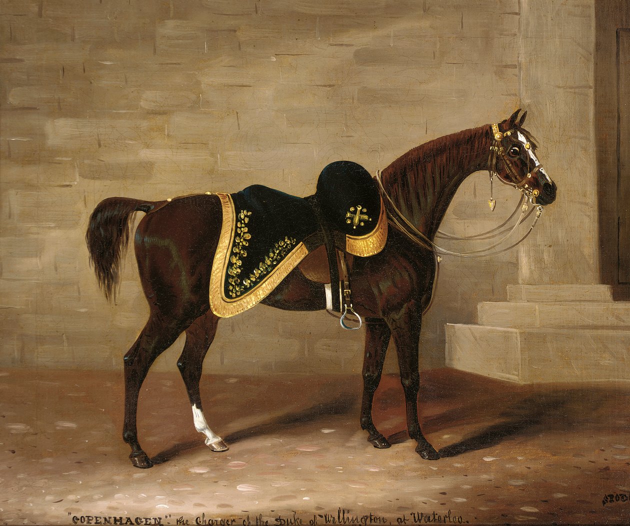 Kodaň, nabíječ vévody z Wellingtonu ve Waterloo od Samuel Spode