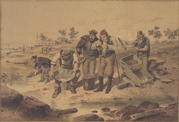 Rýžování zlata od Samuel Thomas Gill