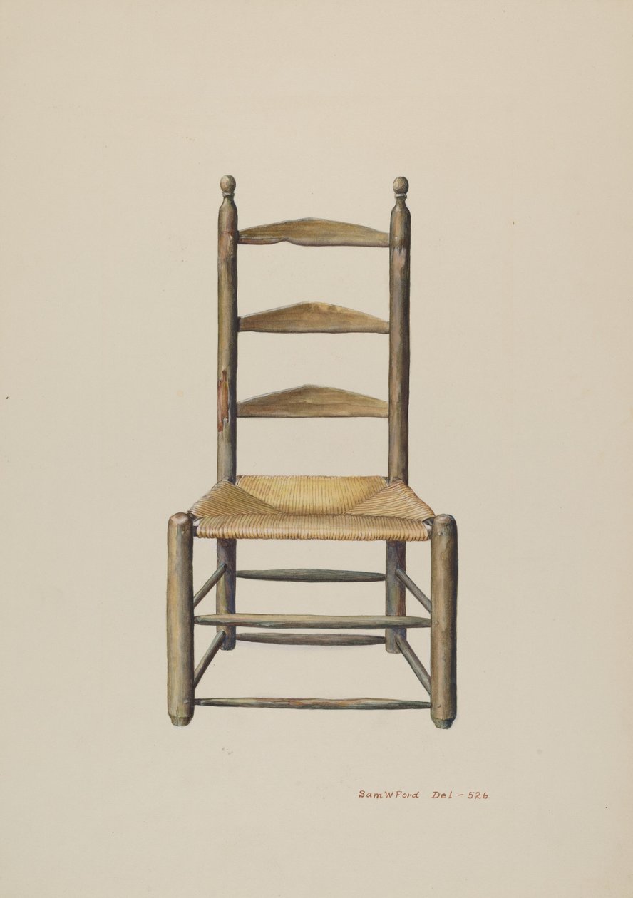 Zadní křeslo Pennsylvania Ladder od Samuel W. Ford