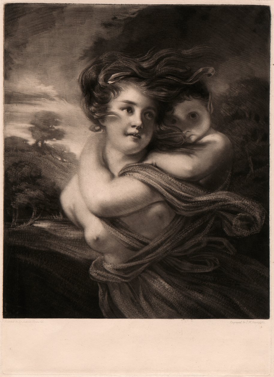 Slečna Emma Hart (později Lady Hamilton) jako Bacchante od Samuel William Reynolds