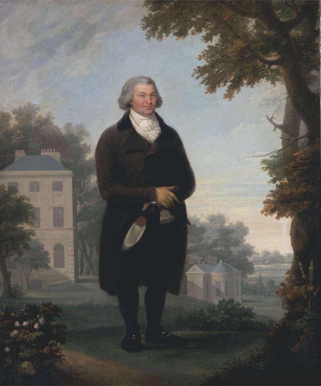 Gentleman v půdě svého domu od Samuel de Wilde