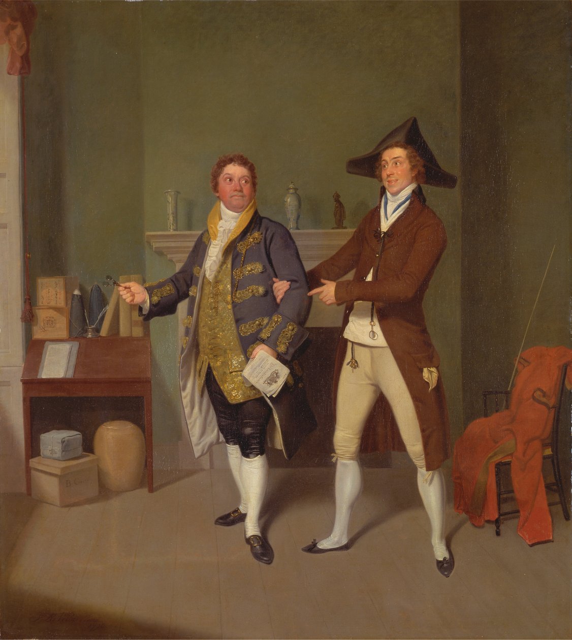 John Quick a John Fawcett ve filmu Thomase Moretona „Jak se oženit“ od Samuel de Wilde