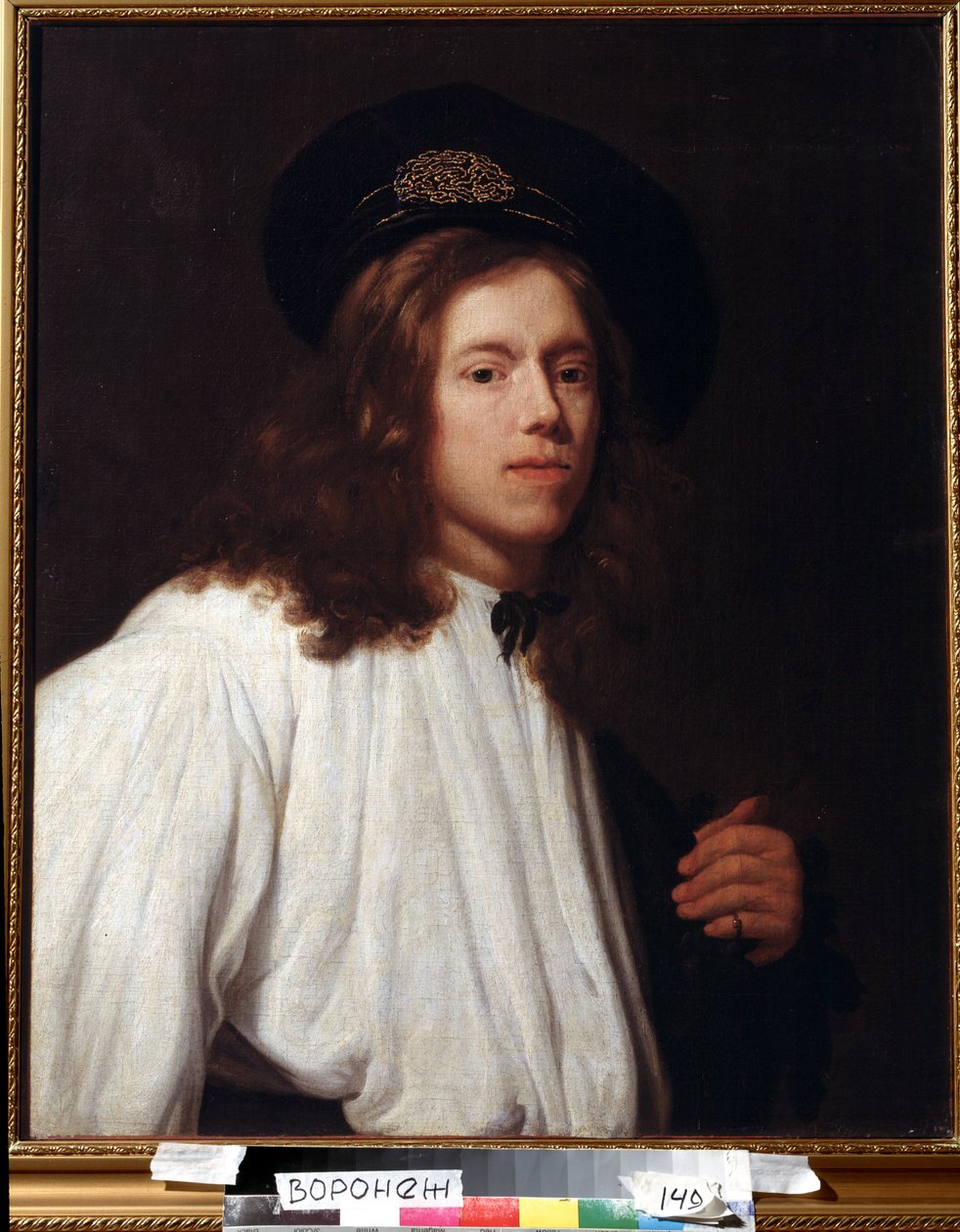 ""Autoportrét" (Autoportrét) Peinture de Samuel Dirksz van Hoogstraten (1627-1678) 17eme siecle Musee des Beaux Arts Ivan Kramskoy (ou Kramskoi) a Voronej (Voronezh), Rusko. od Samuel van Hoogstraten