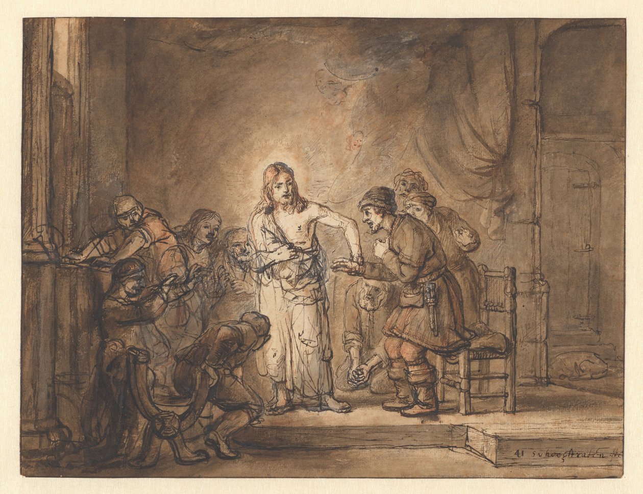 Pochybující Tomáš od Samuel van Hoogstraten